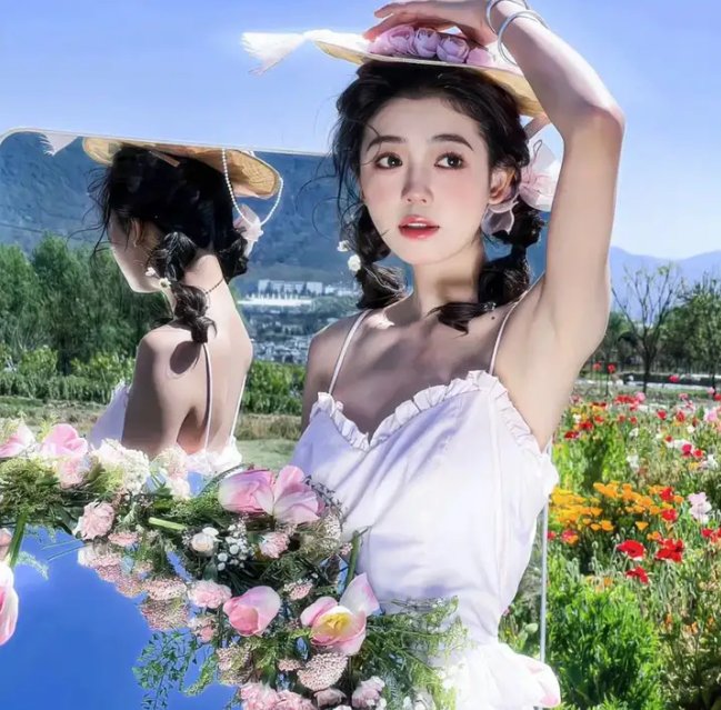 冬天的女子
